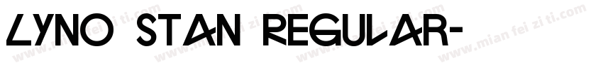 Lyno Stan Regular字体转换